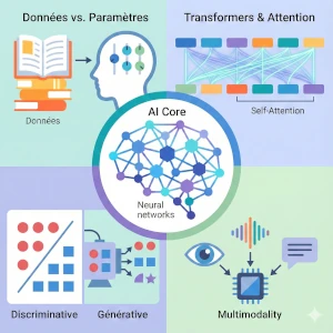 Infographie sur les fondamentaux de l'Intelligence Artificielle