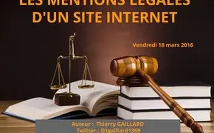 Mentions légales d'un site Web